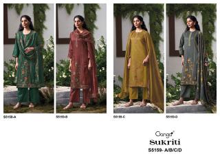 Ganga sukriti 5159 dress materials wholesale in belgaum